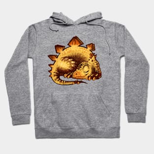 Yellow stegosaurus Hoodie